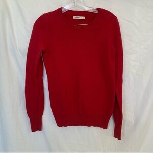 Old navy crewneck red cotton blend sweater. Size S
